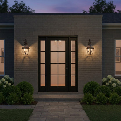 Lancaster Outdoor Wall Light in Outside Area.