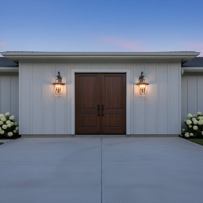 Lancaster Outdoor Wall Light in Outside Area.