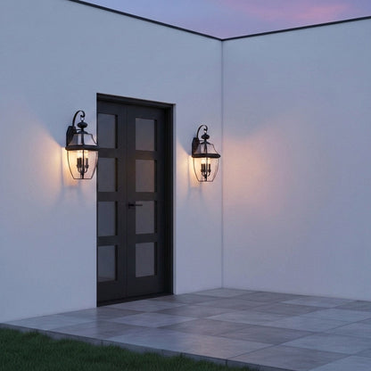 Lancaster Outdoor Wall Light in Outside Area.