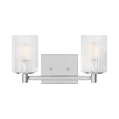 Lando Bath Vanity Light in Chrome (2-Light).