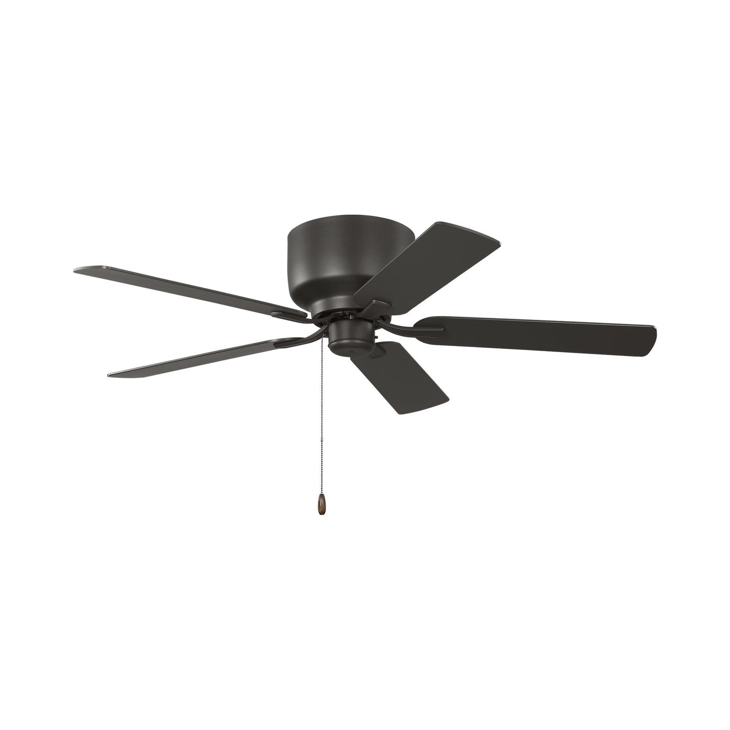 Linden Hugger Ceiling Fan in Bronze/Bronze/American Walnut.