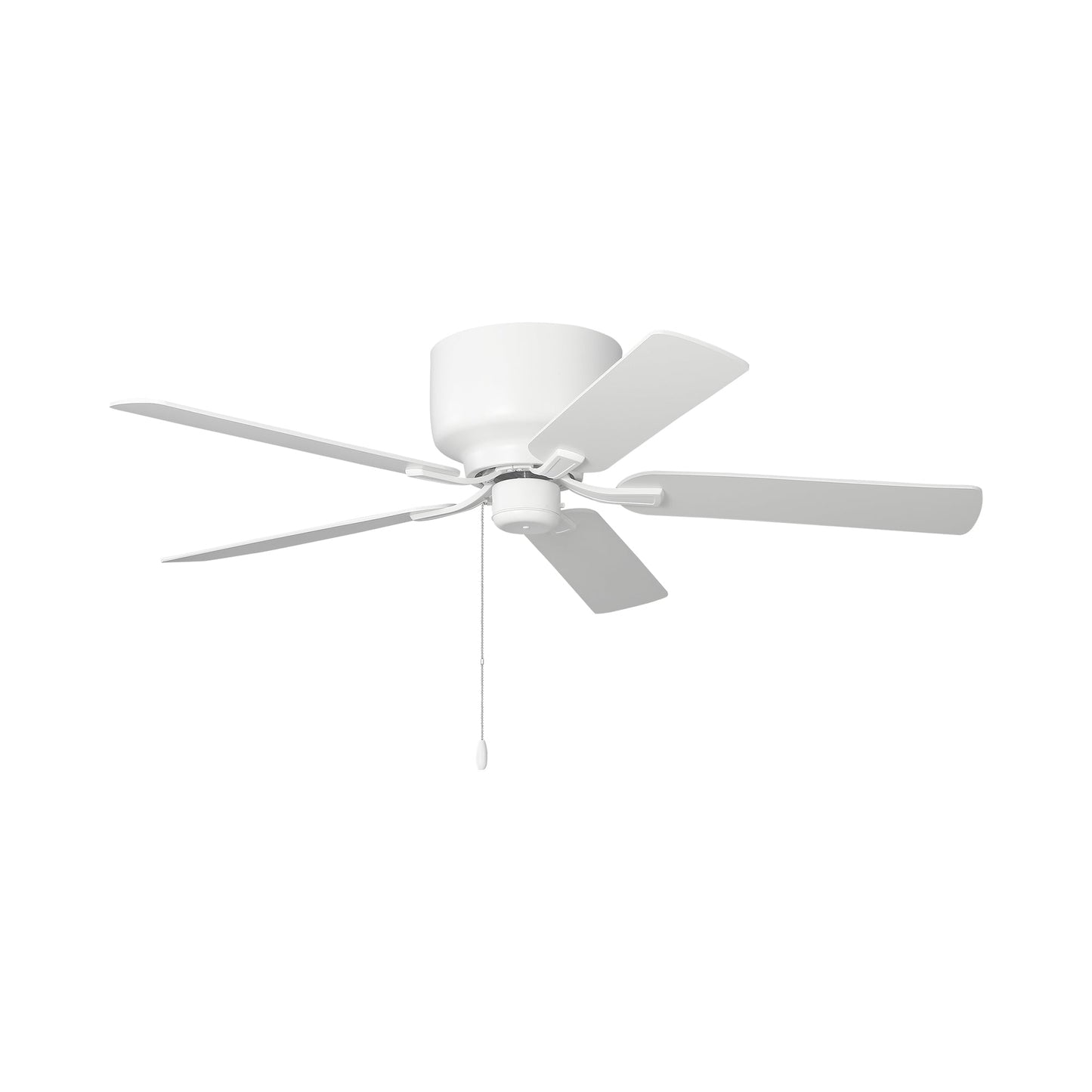 Linden Hugger Ceiling Fan in Matte White/Matte White.