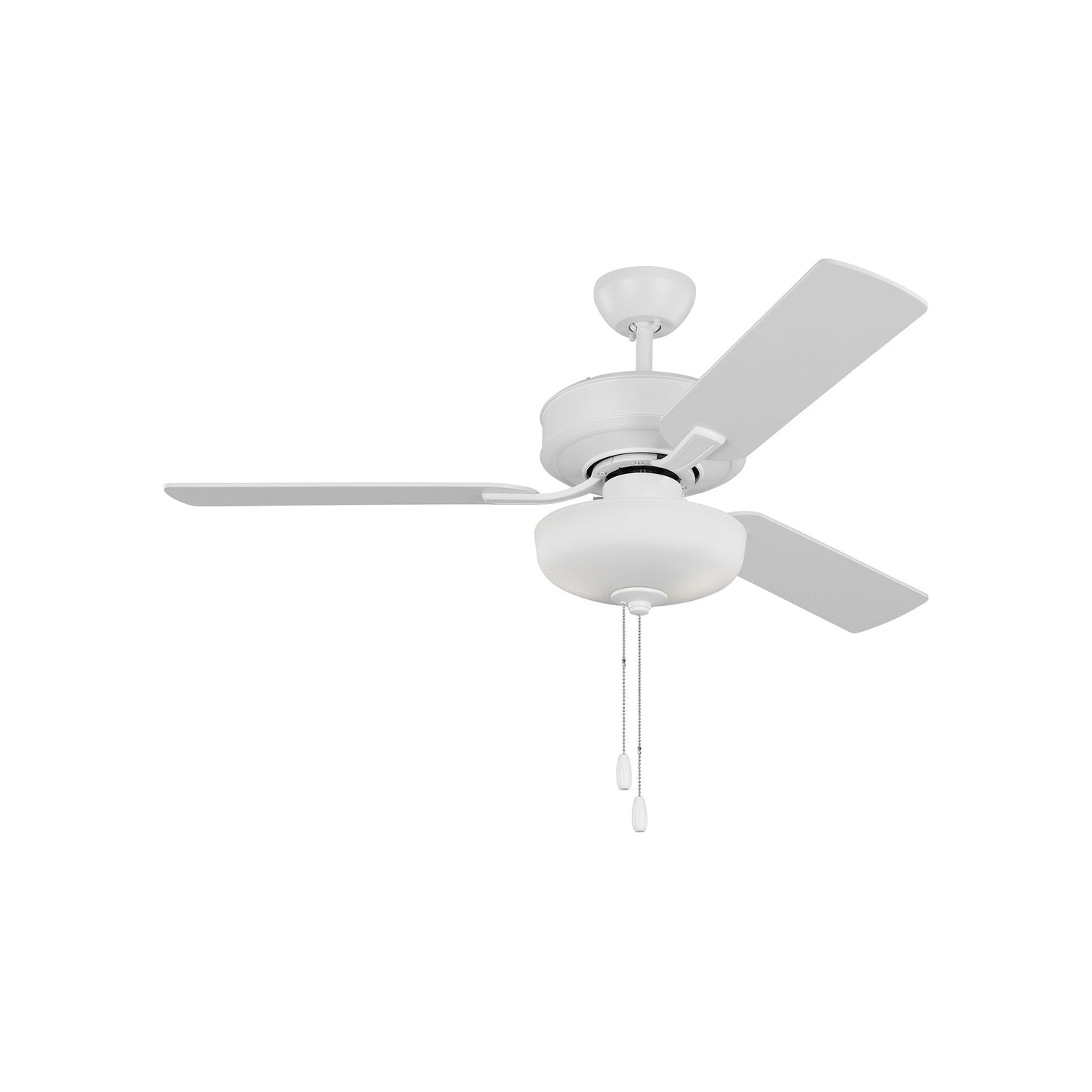 Linden LED Ceiling Fan in Matte White (48-Inch).