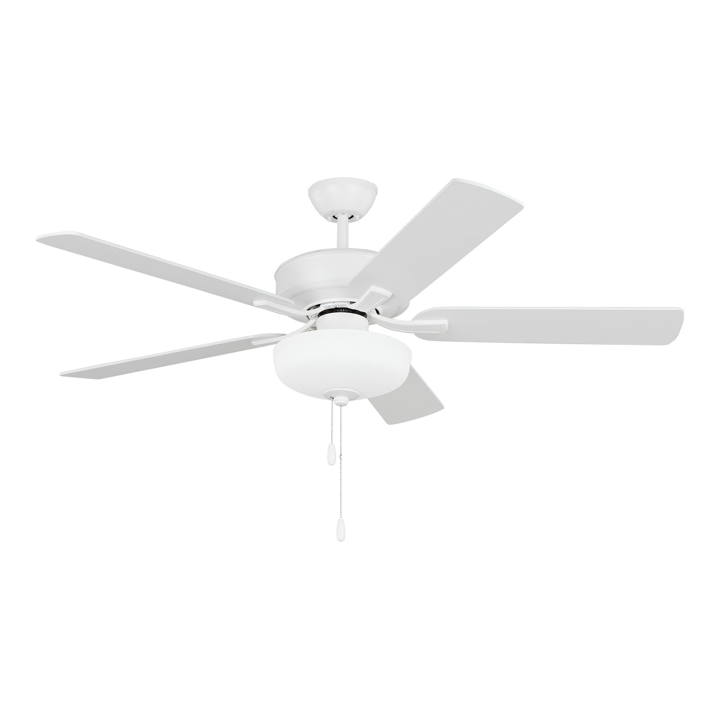 Linden LED Ceiling Fan in Matte White (52-Inch).