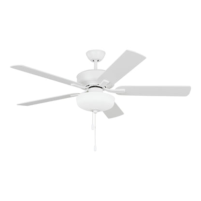 Linden LED Ceiling Fan in Matte White (52-Inch).