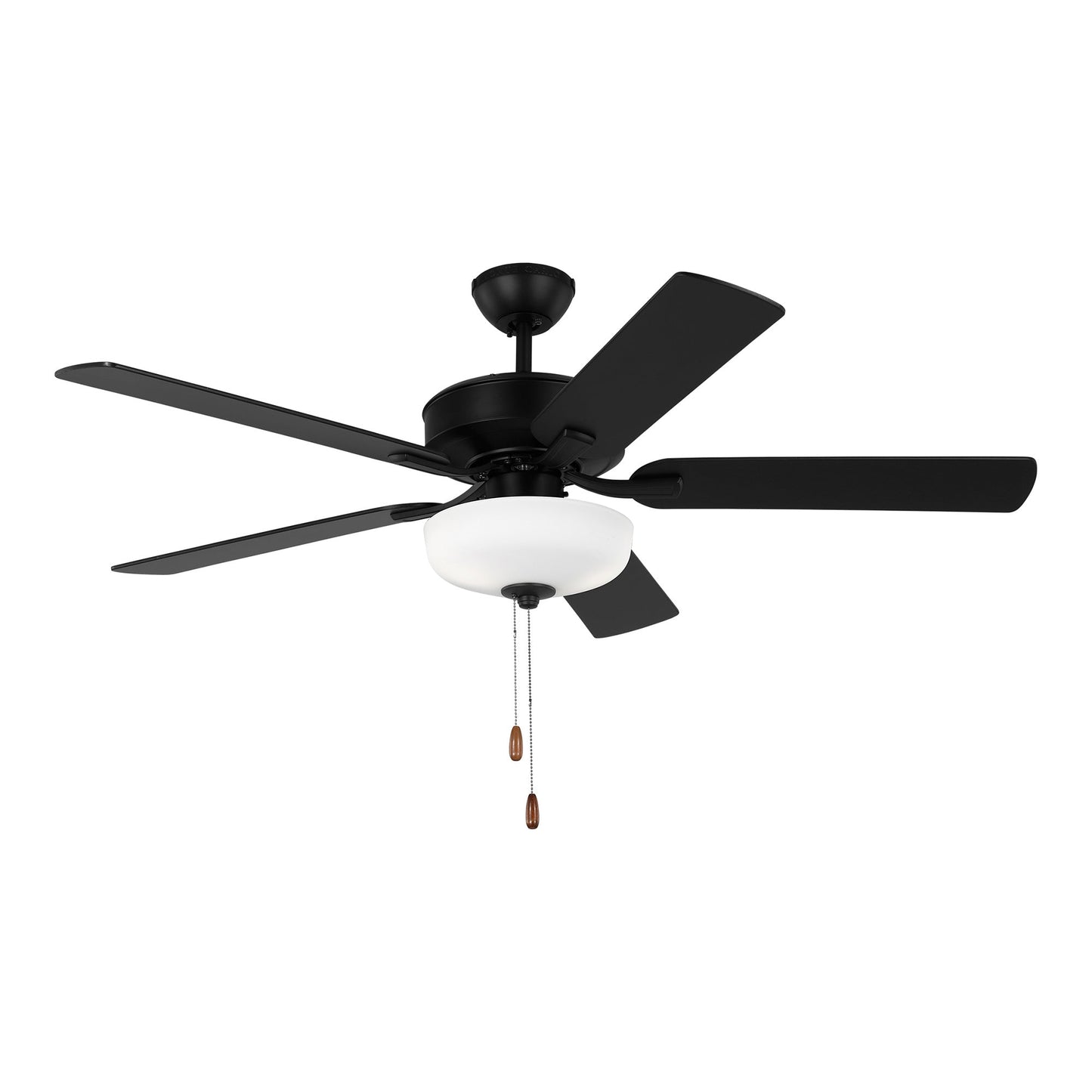 Linden LED Ceiling Fan in Midnight Black (52-Inch).