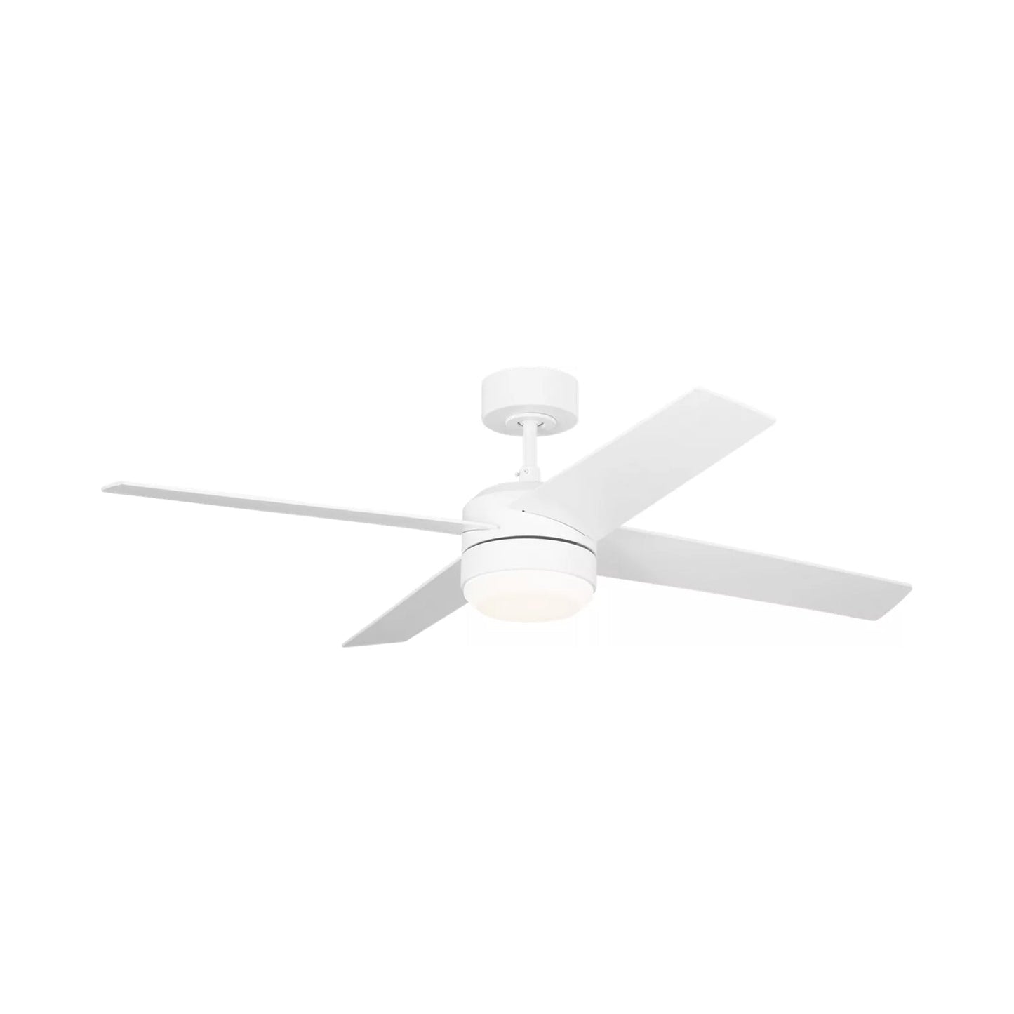 Loni LED Ceiling Fan in Matte White.