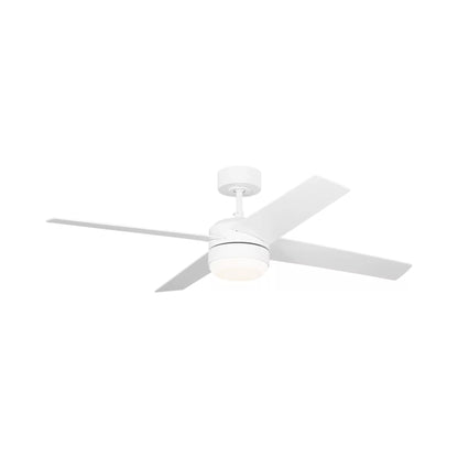 Loni LED Ceiling Fan in Matte White.