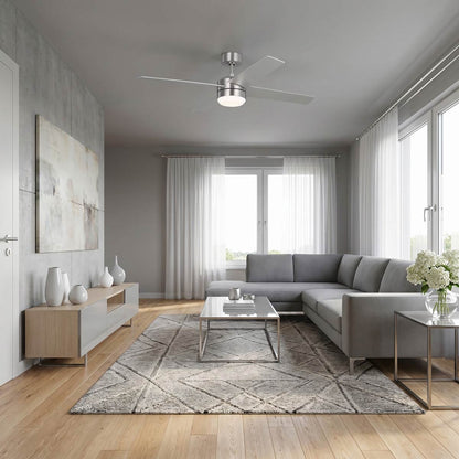 Loni LED Ceiling Fan in living room.