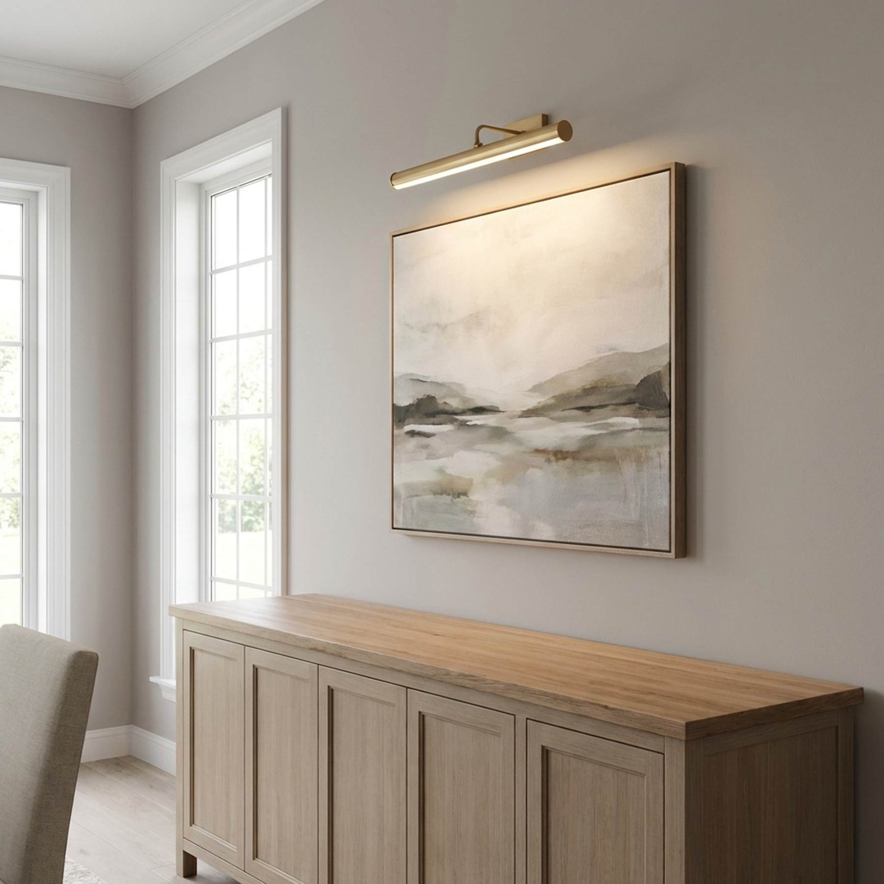 Loxen LED Picture Light in living room.