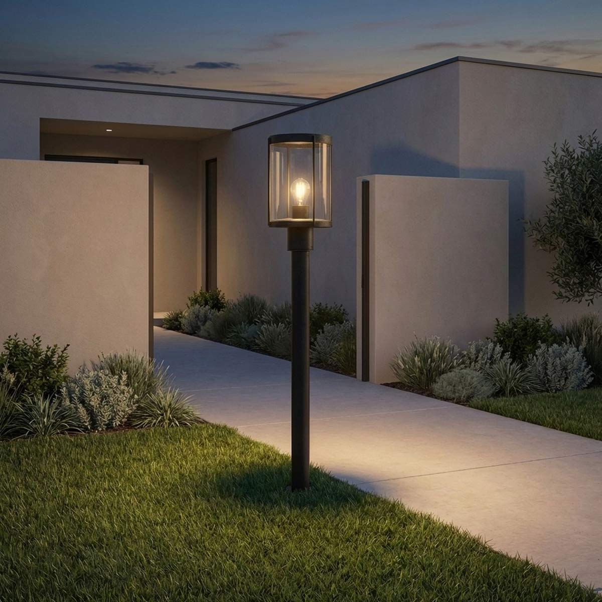 Luning Outdoor Post Light in Outside Area.
