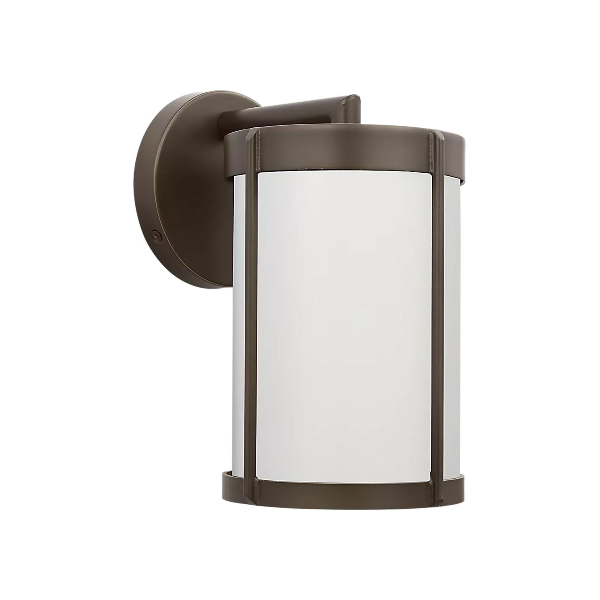 Luning Outdoor Wall Light in Antique Bronze (10-Inch).
