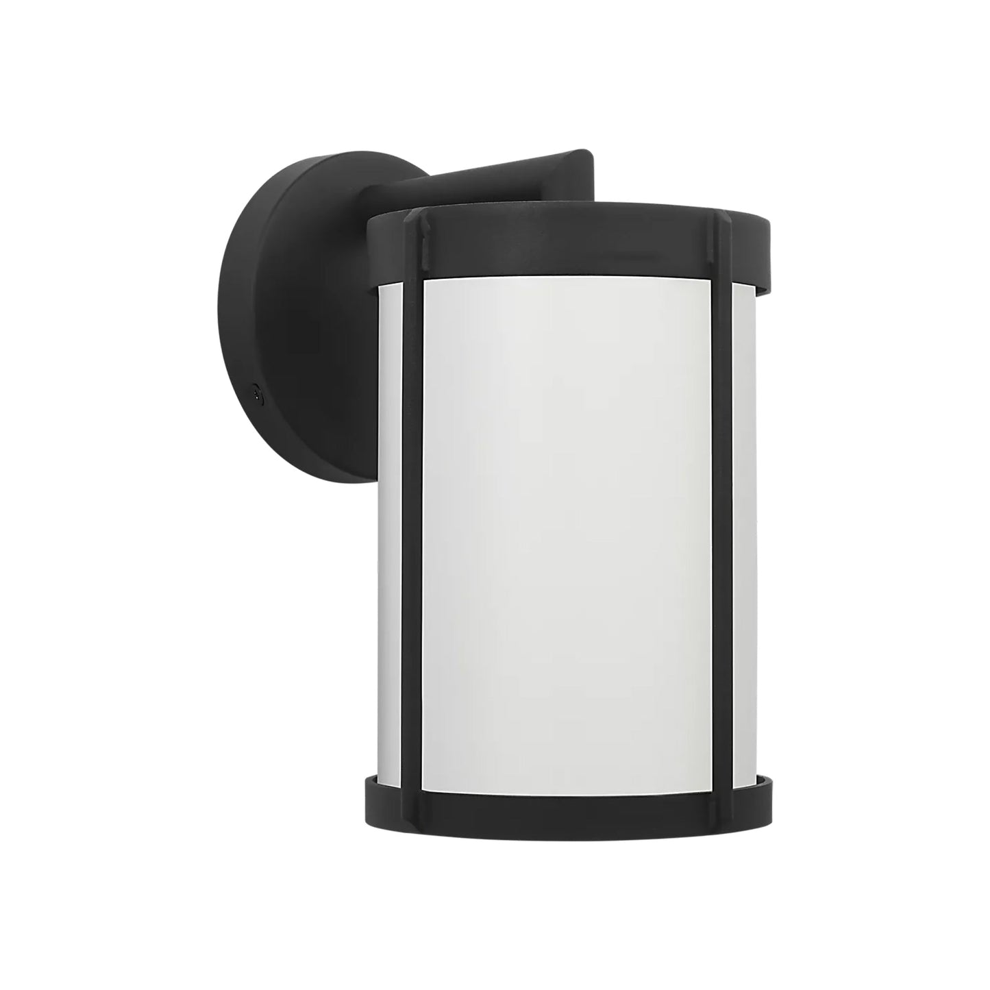 Luning Outdoor Wall Light in Textured Black (10-Inch).