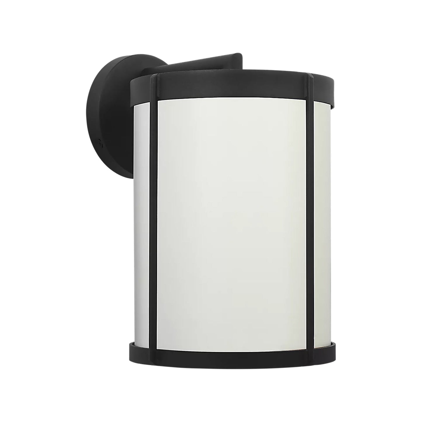 Luning Outdoor Wall Light in Textured Black (12-Inch).