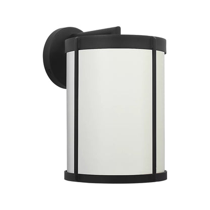 Luning Outdoor Wall Light in Textured Black (12-Inch).
