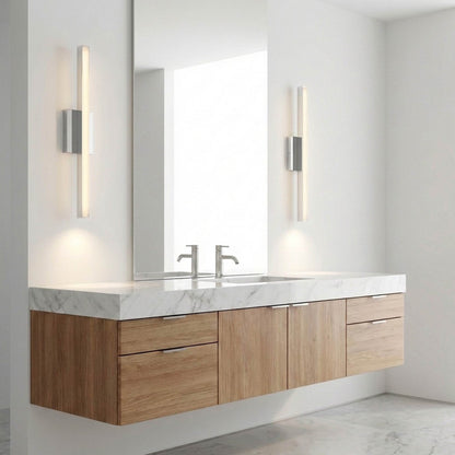 Marque LED Bath Vanity Light in bathroom.