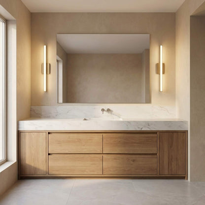 Marque LED Bath Vanity Light in bathroom.