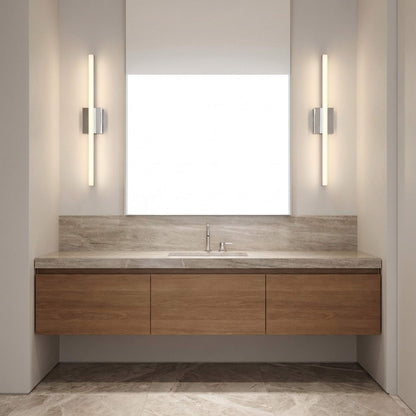 Marque LED Bath Vanity Light in bathroom.