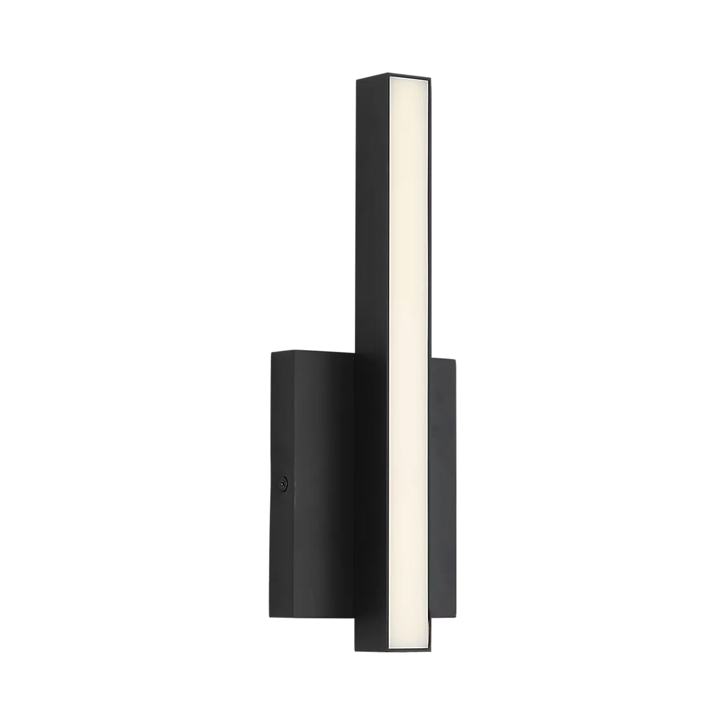 Marque LED Bath Wall Light in Midnight Black.