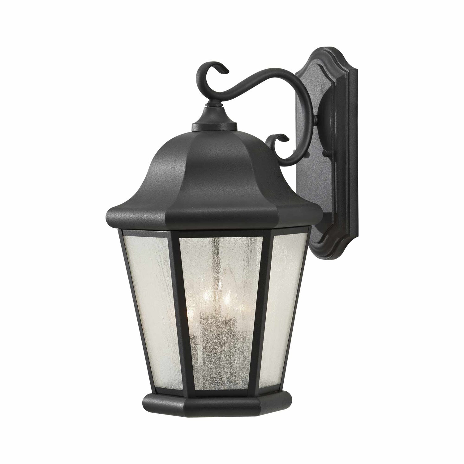 Martinsville Outdoor Wall Light in Black (4-Light).