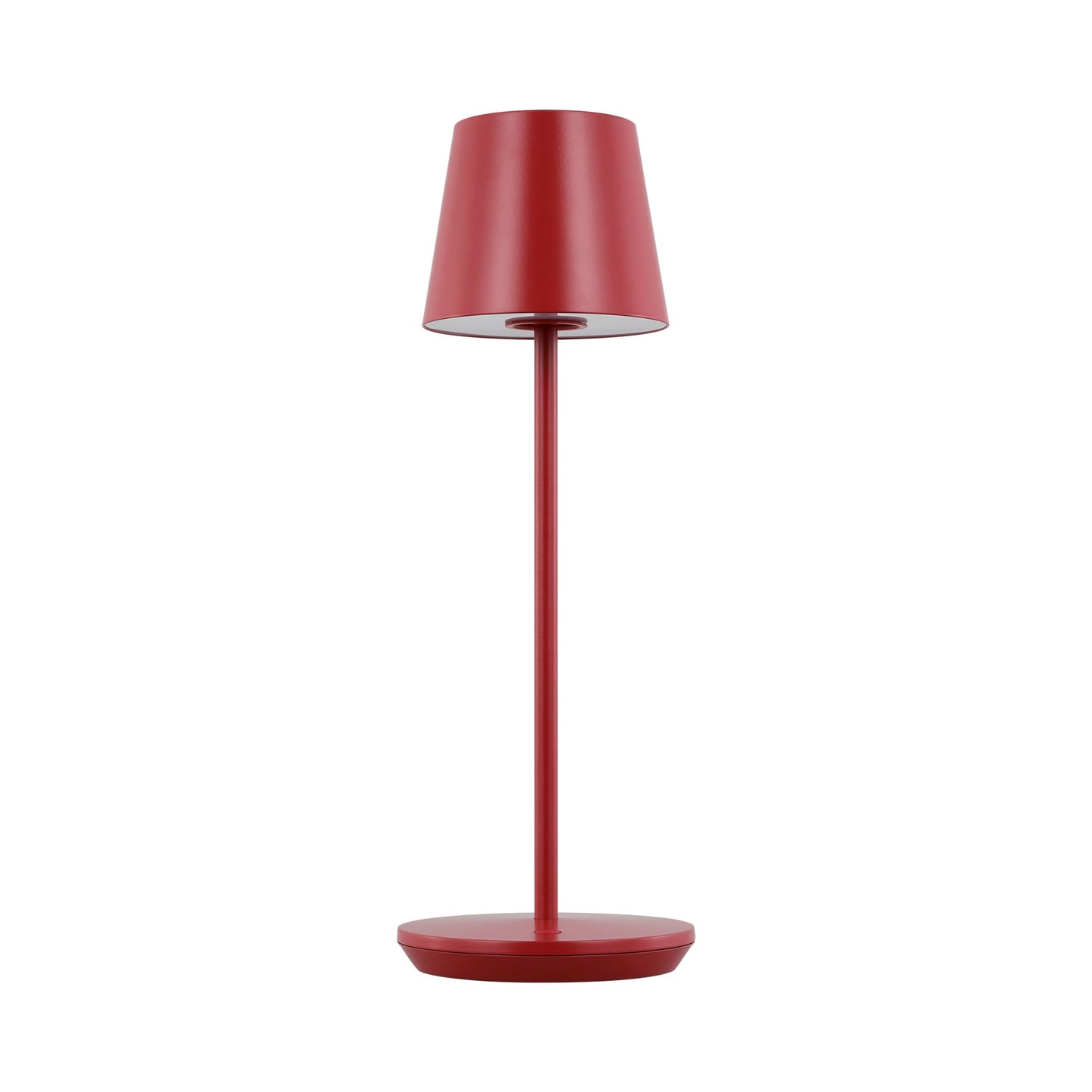 Mena Rechargeable Table Lamp in Dark Red.