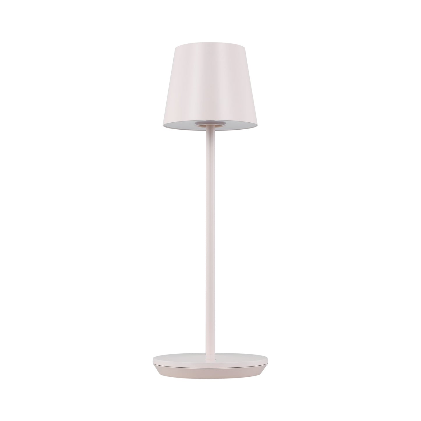 Mena Rechargeable Table Lamp in Pale Pink.