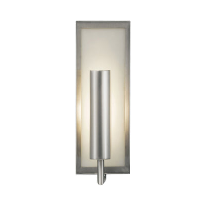 Mila Bath Wall Light in Brushed Steel.