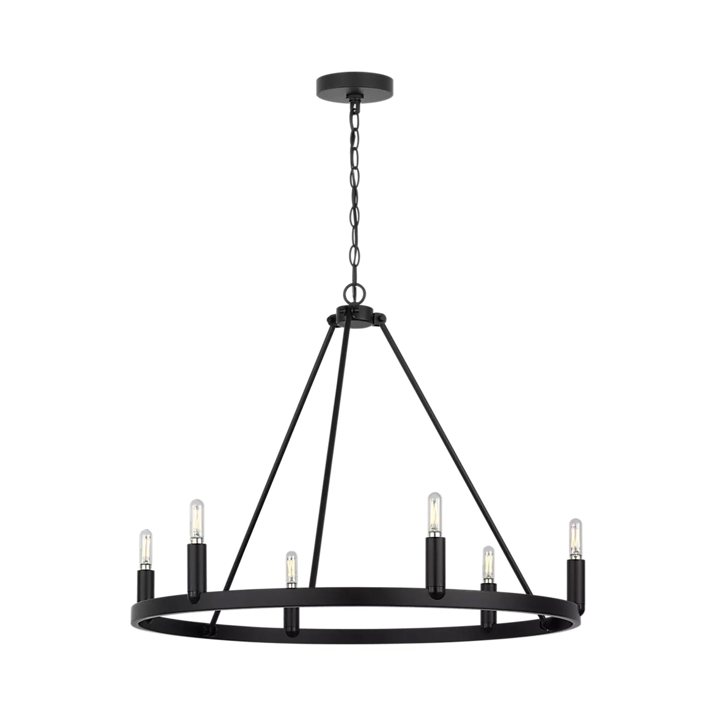 Mirla Chandelier in Midnight Black.