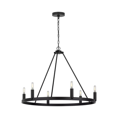 Mirla Chandelier in Midnight Black.