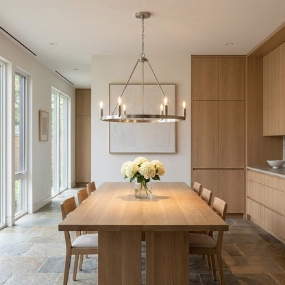 Mirla Chandelier in dining room.