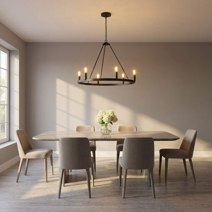 Mirla Chandelier in dining room.