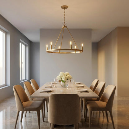 Mirla Chandelier in dining room.