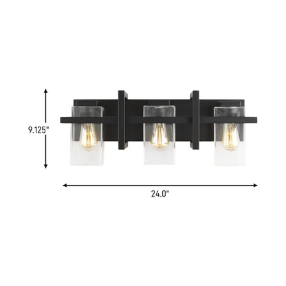 Mitte Bath Wall Light - line drawing.