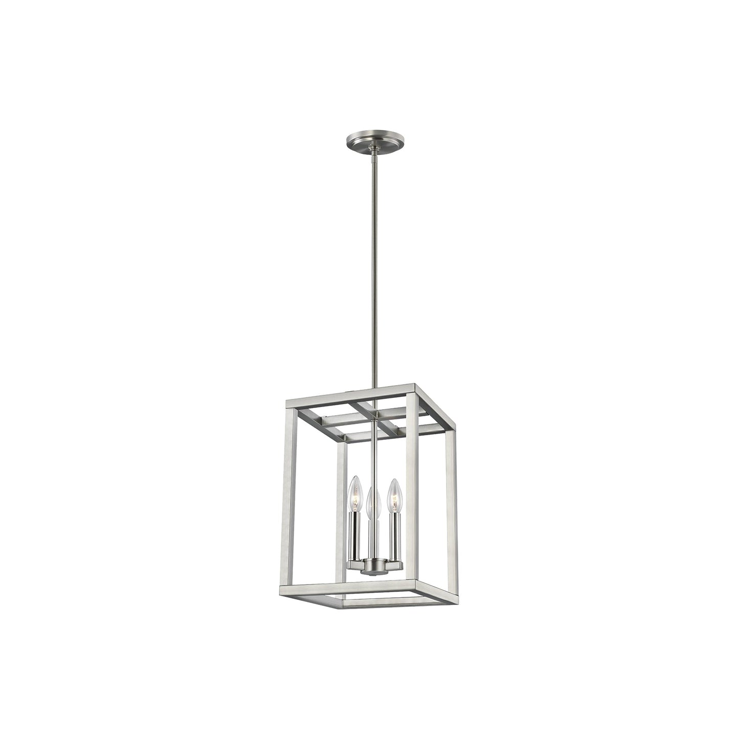 Moffet Street Pendant Light in Brushed Nickel (Small).