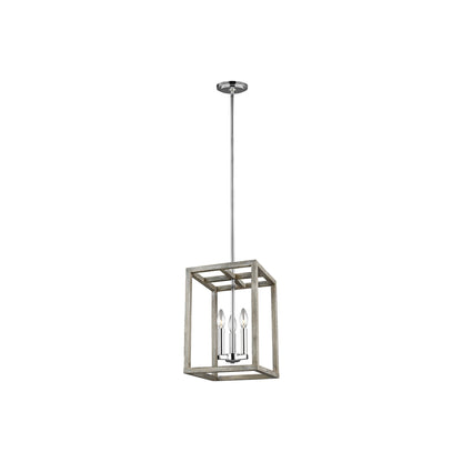 Moffet Street Pendant Light in Washed Pine (Small).