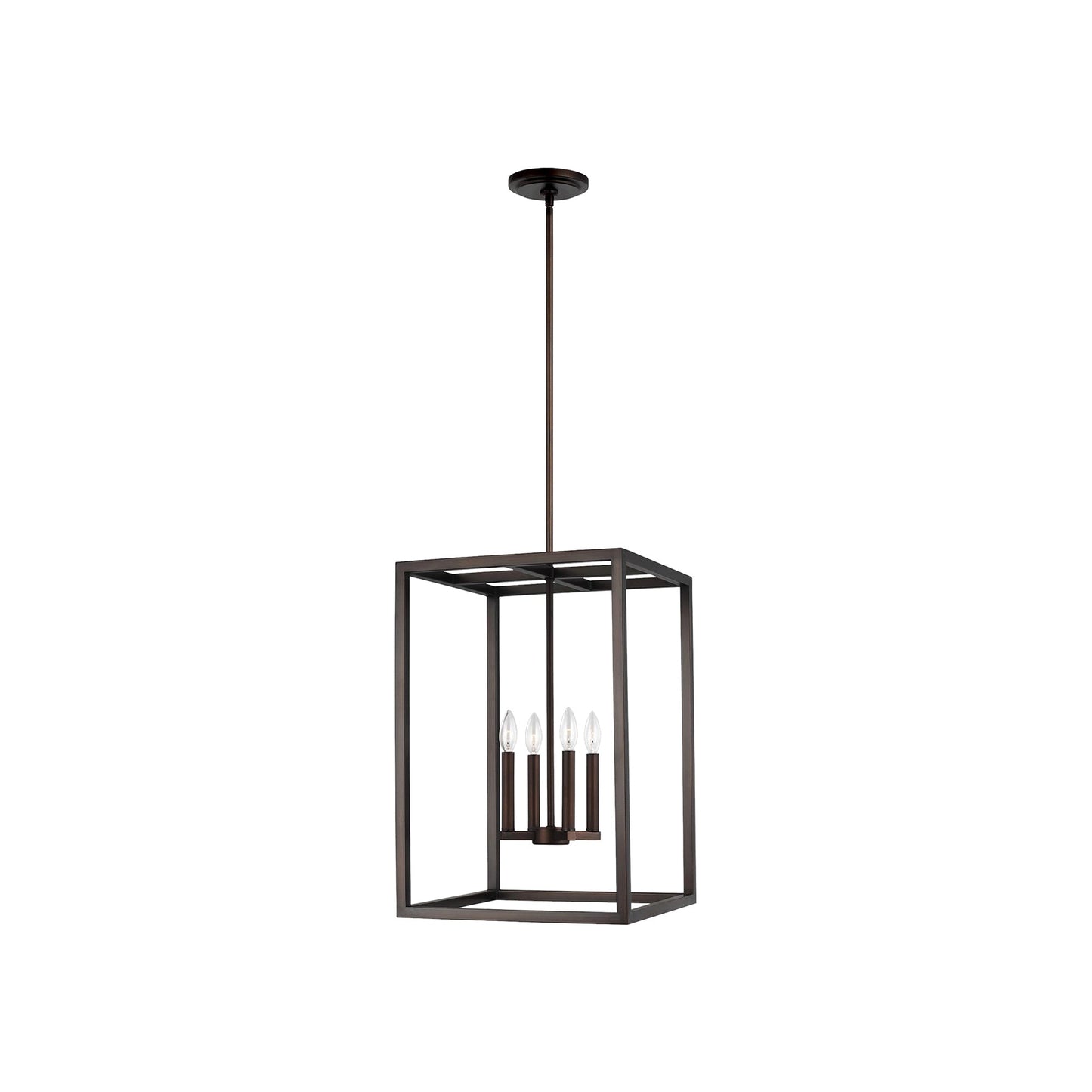 Moffet Street Pendant Light in Bronze/Burnt Sienna (Medium).