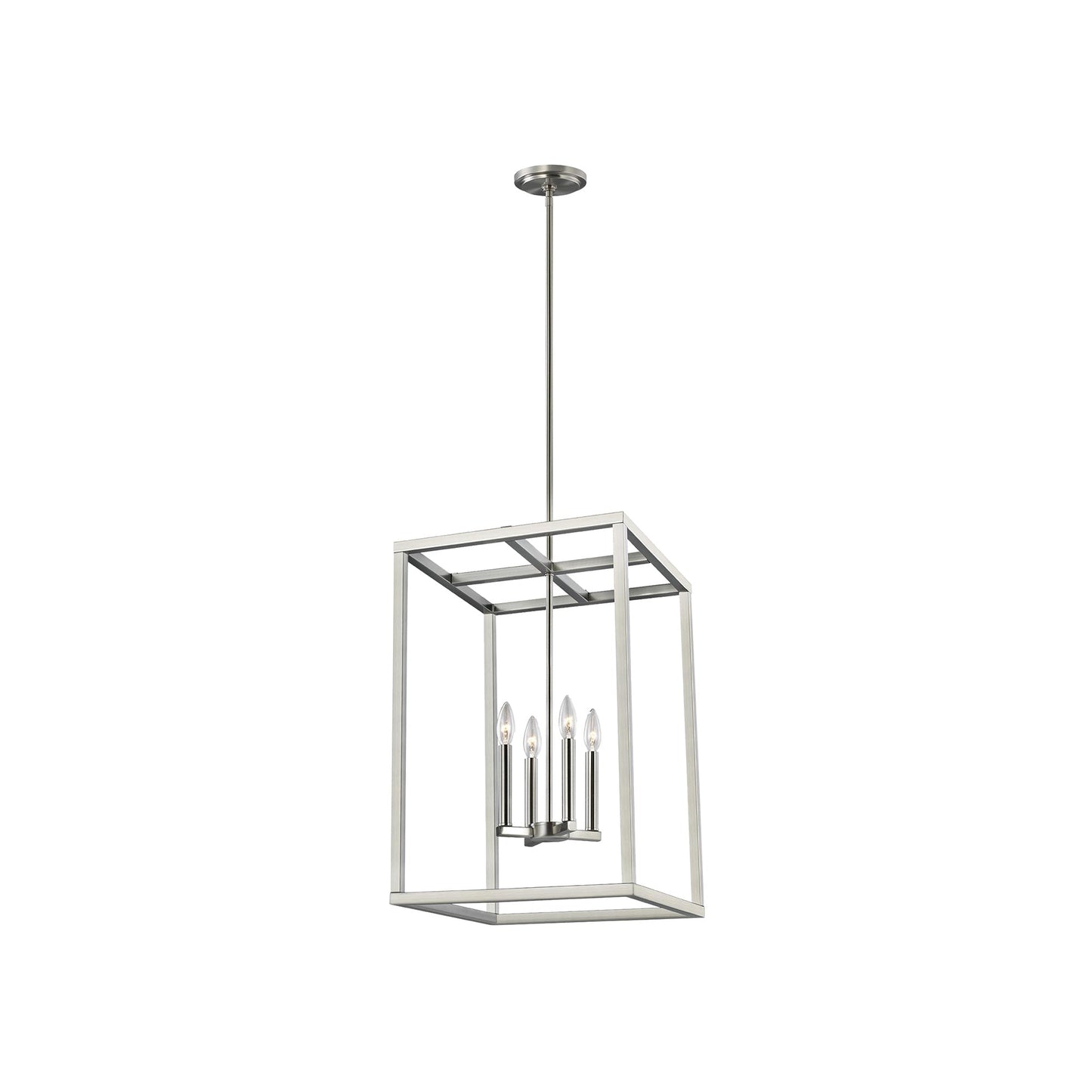 Moffet Street Pendant Light in Brushed Nickel (Medium).