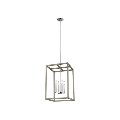 Moffet Street Pendant Light in Washed Pine (Medium).