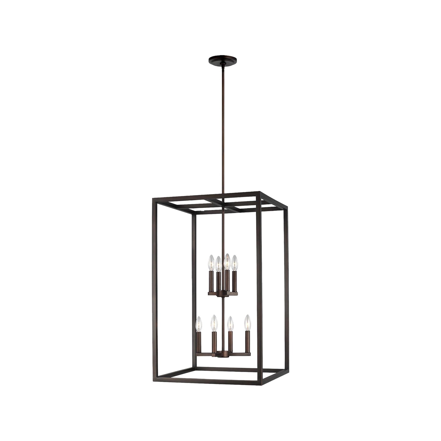 Moffet Street Pendant Light in Bronze/Burnt Sienna (Large).