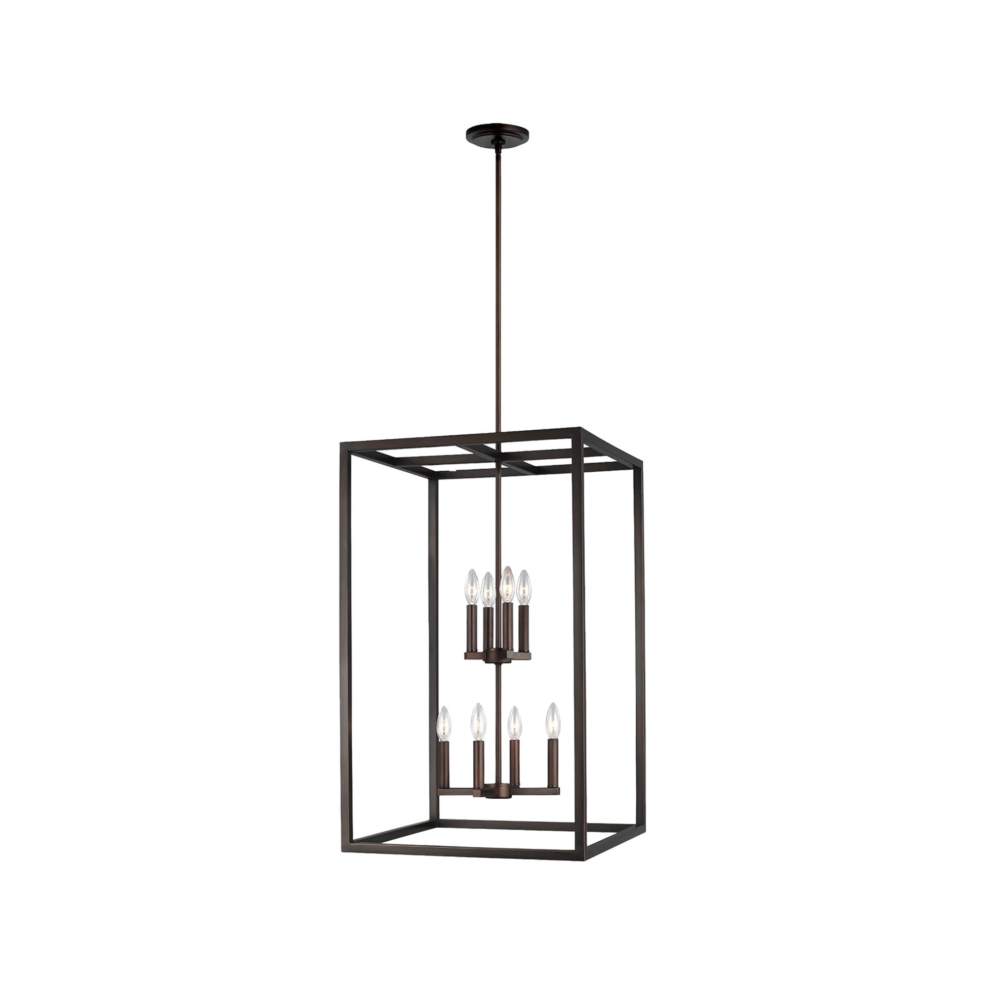 Moffet Street Pendant Light in Bronze/Burnt Sienna (Large).