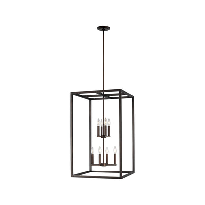 Moffet Street Pendant Light in Bronze/Burnt Sienna (Large).