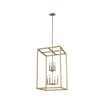 Moffet Street Pendant Light in Satin Brass (Large).