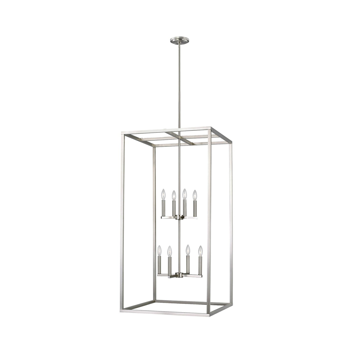 Moffet Street Pendant Light in Brushed Nickel (Extra Large).