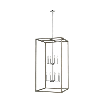 Moffet Street Pendant Light in Washed Pine (Extra Large).