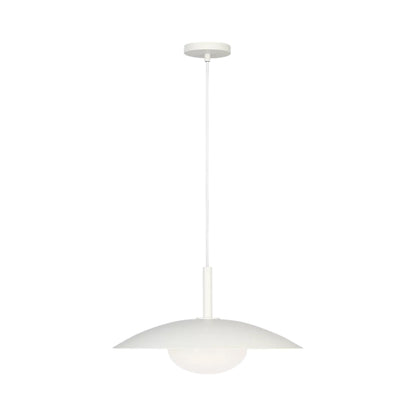 Mont Pendant Light in Matte White.