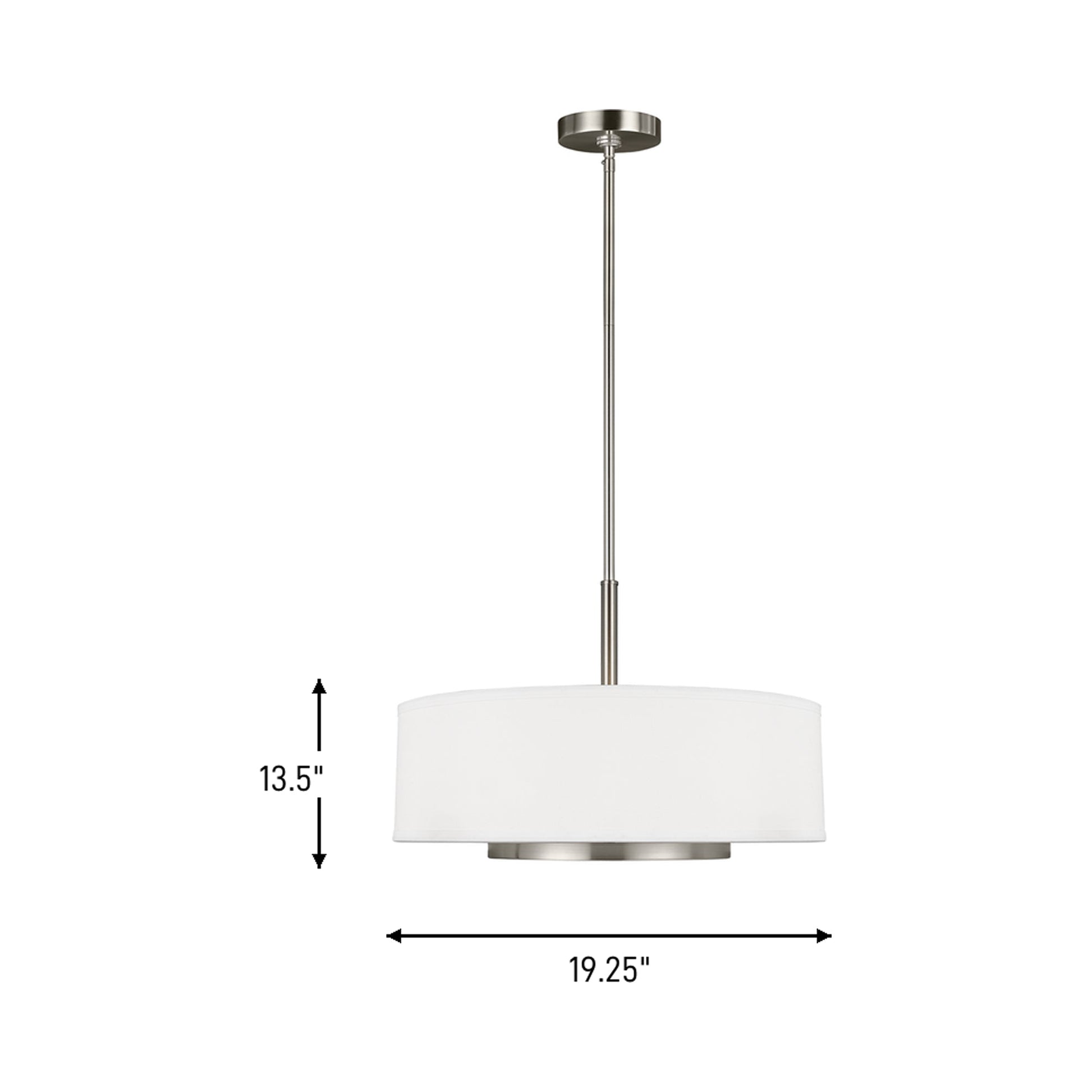 Nance Pendant Light - line drawing.