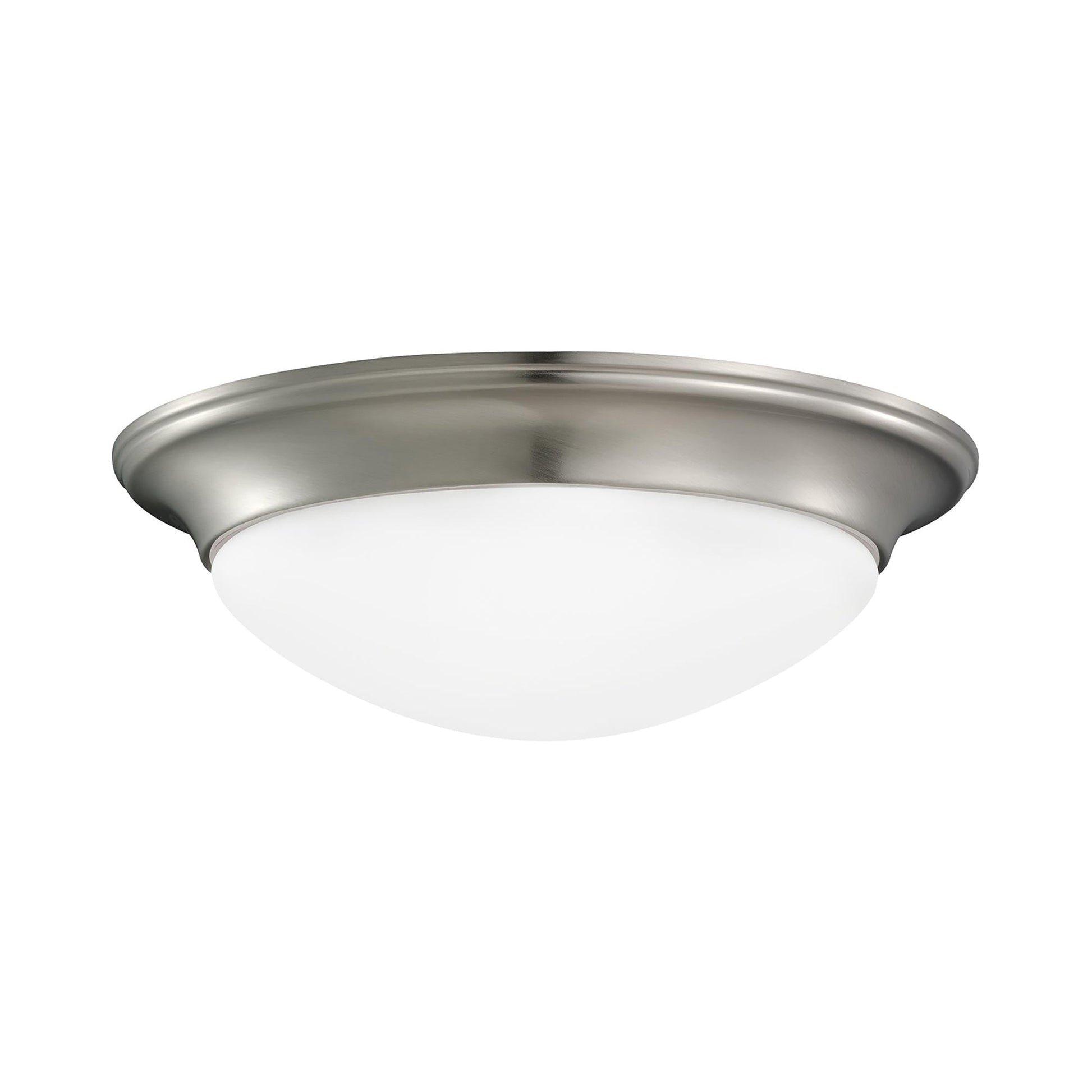 Nash Flush Mount Ceiling Light in Brushed Nickel (2-Light).