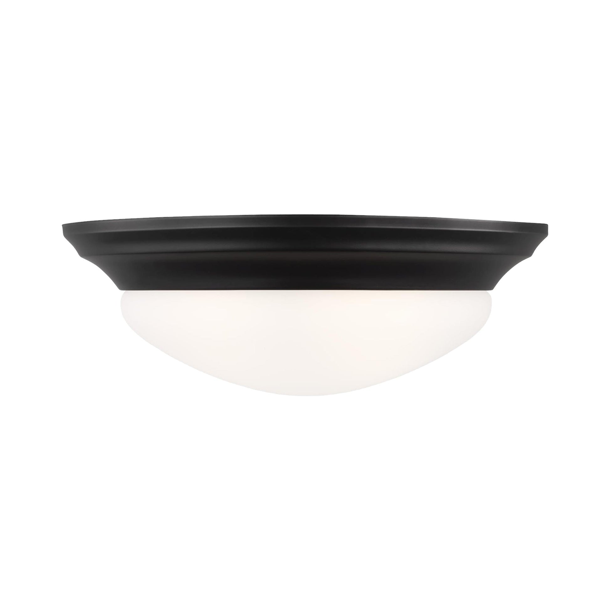 Nash Flush Mount Ceiling Light in Midnight Black (2-Light).