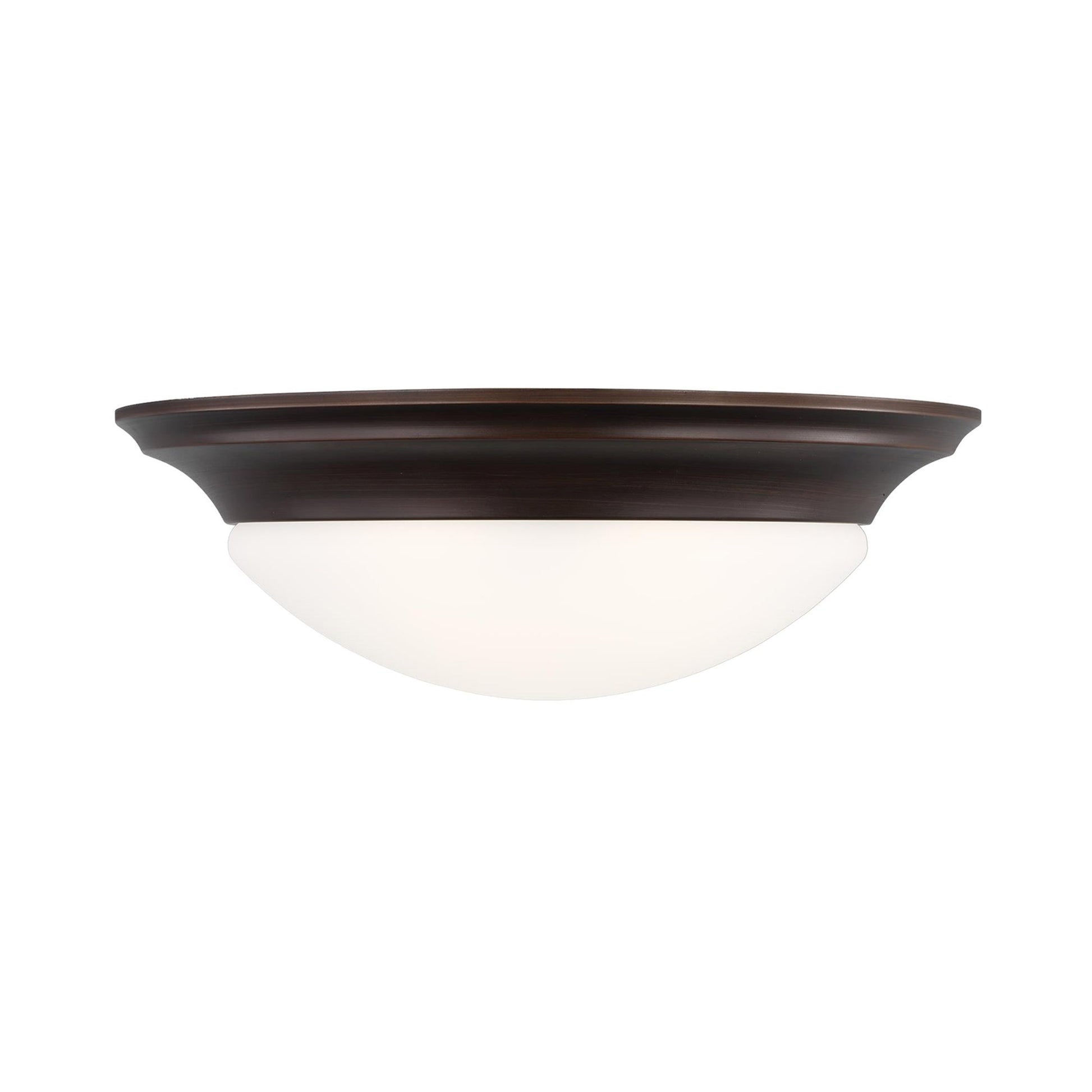 Nash Flush Mount Ceiling Light in Bronze (3-Light).