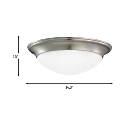 Nash Flush Mount Ceiling Light - line drawing.